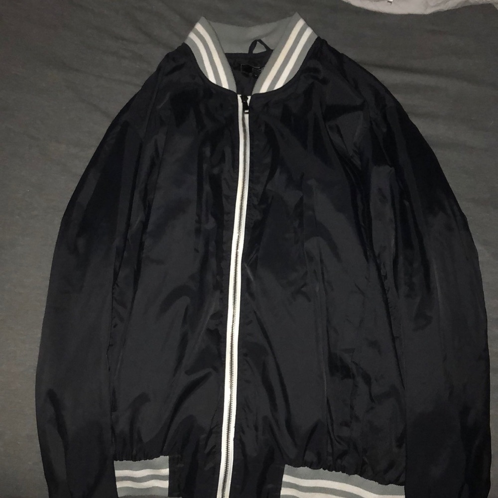 Black bomber jacket